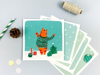 Carte Noël - Coucou Chat 3