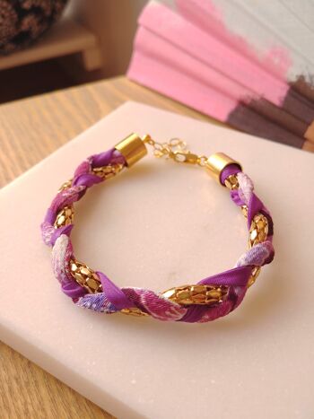 Bracelet Chirimen Violet 2