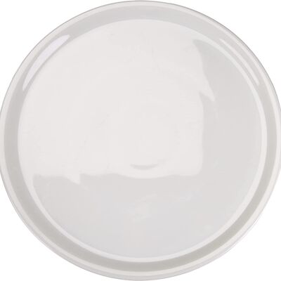 Plato para pizza, Blanco, 33 cm. porcelana