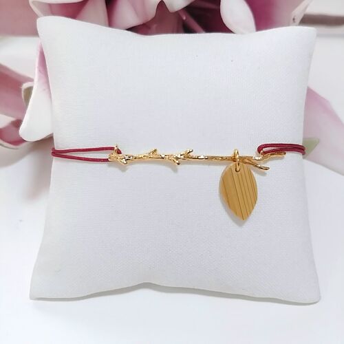 Bracelet Branche / bordeaux