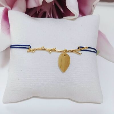 Branch/navy bracelet