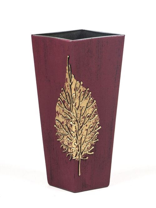 Handpainted glass vase for flowers 7011/250/sh161.6 | Trapezoid table vase height 25 cm