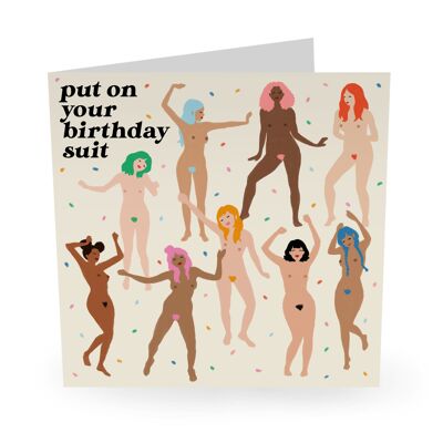 Central 23 - Birthday Suit - Cheeky Birthday Card