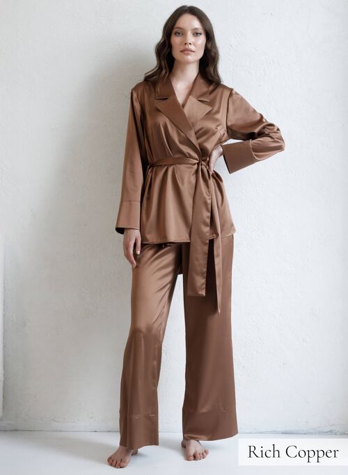 Bridesmaid Satin Pyjama Set for Women Silk Nightwear Pajamas