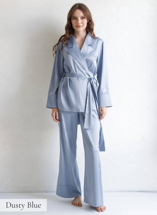 Bridesmaid Satin Pyjamas for Women Nightwear Silk Pajama Set
