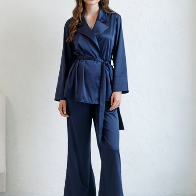Bridesmaid Satin Pyjamas for Women Silk Nightwear Pajama Set