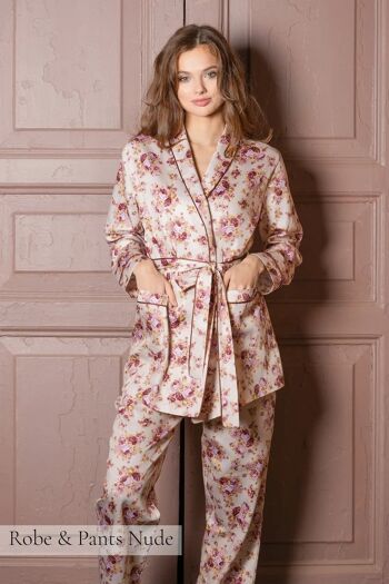 Pyjama en coton pour femme demoiselle d'honneur Floral Nightwear Pyjama Set 1