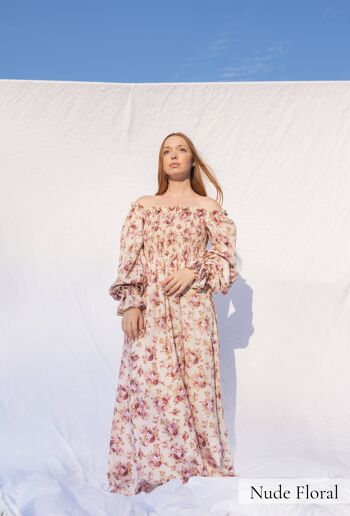 Robes de demoiselle d'honneur en coton mariage Boho Vintage robe froncée 2