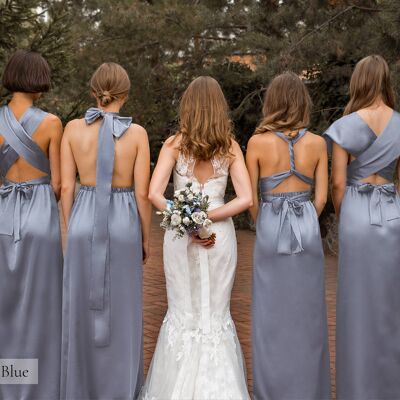Silk Infinity Multiway Dresses Guest Satin Bridesmaid Dress