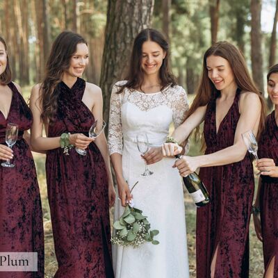 Velvet Bridesmaid Multiway Dress Infinity Dresses for Guest