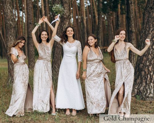 Velvet Multiway Infinity Dress for Guest Bridesmaid Dresses