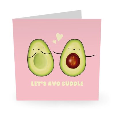 Central 23 - Let's Avo Cuddle - Cute Romantic Tarjetas de felicitación