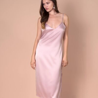 Silk Nightgown Dresses Bridesmaid Satin Slip Dress Nightwear