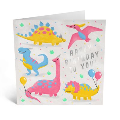 Central 23 - DINOSAURS HAPPY BIRTHDAY TO YOU