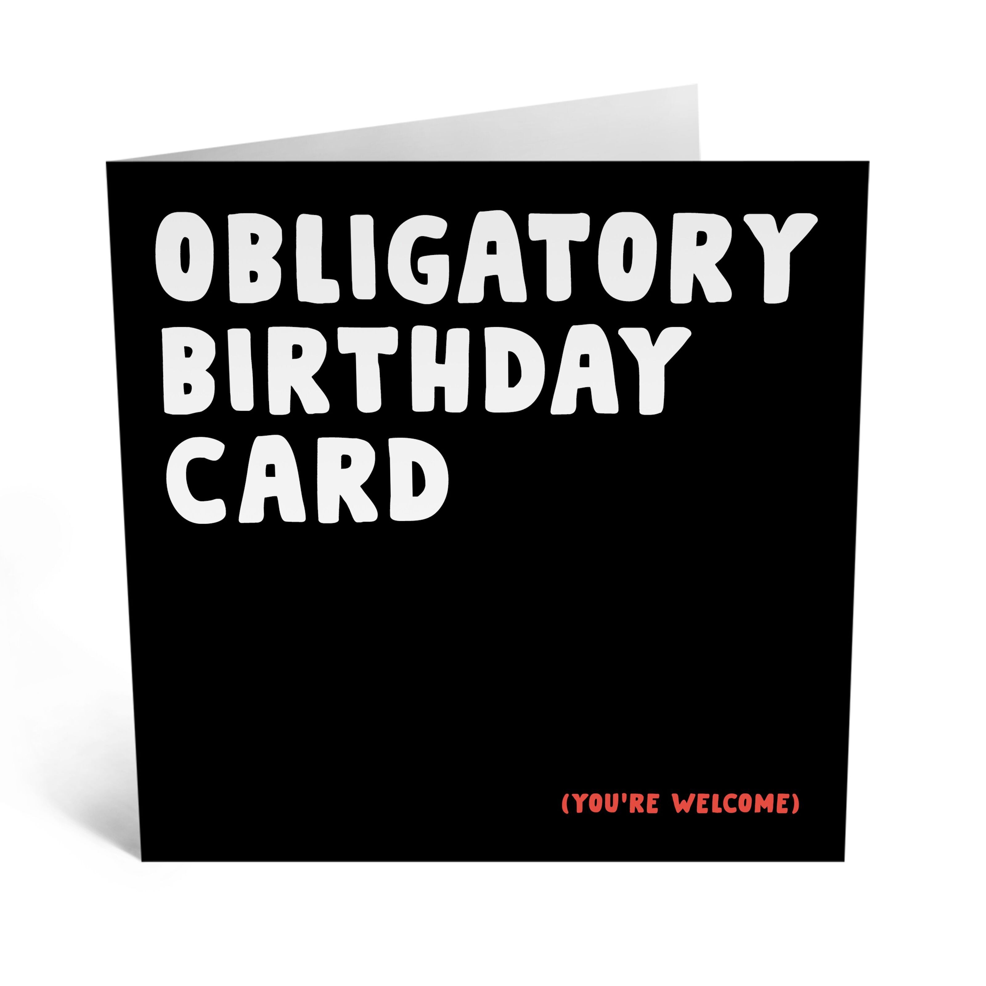 Buy wholesale Central 23 - OBLIGATORY BIRTHDAY CARD