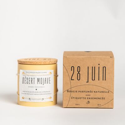 Bougie Naturelle Artisanale | 45h | Jaune