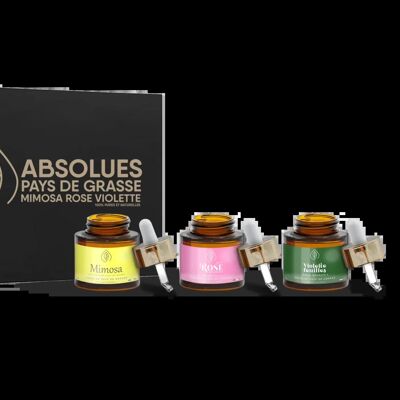 Coffret absolues signatures Pays de Grasse 100% PURES ET NATURELLES