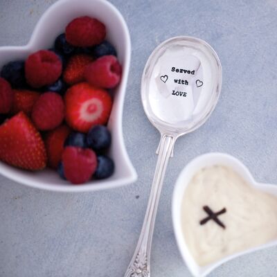 Vintage Silver Plated Spoon - Served with Love