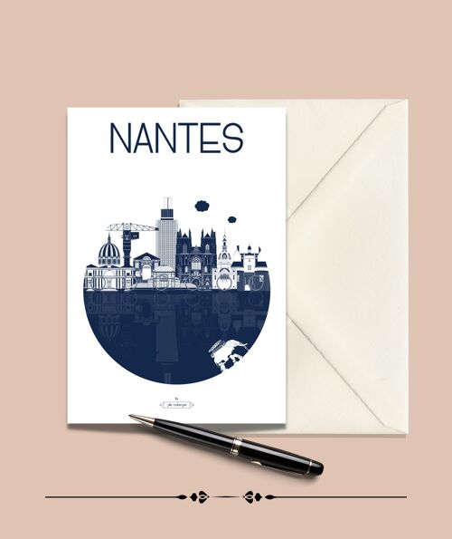 Carte Postale NANTES La Ville - 15x21cm