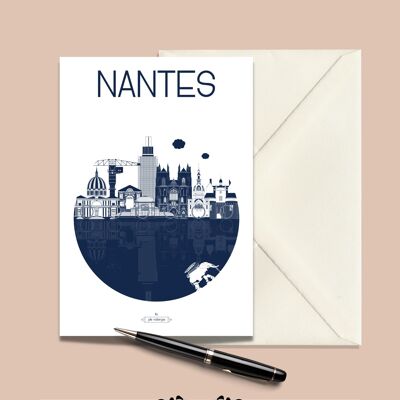 Cartolina della città di NANTES - 15x21 cm