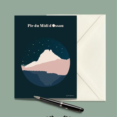 PIC DU MIDI D´OSSAU Postkarte - 15x21cm