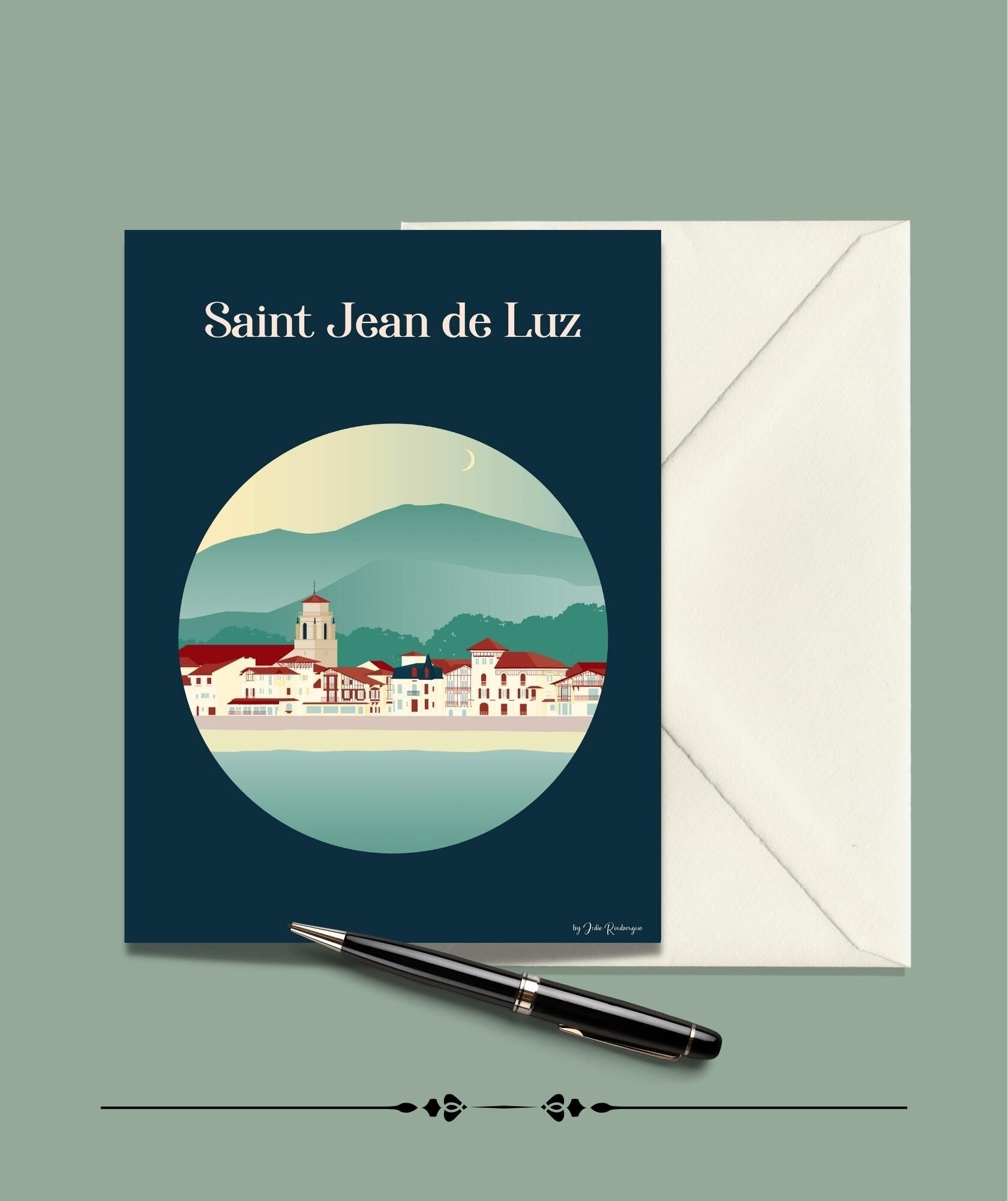 SAINT JEAN DE LUZ Cartolina - 15x21cm