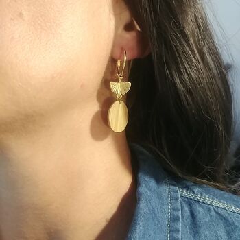 Boucles Ginkgo ovales 2