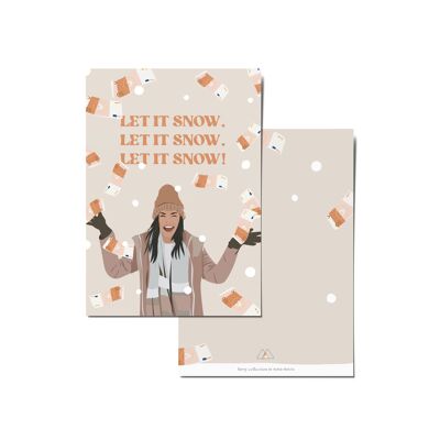 Christmas card 'Let it snow'