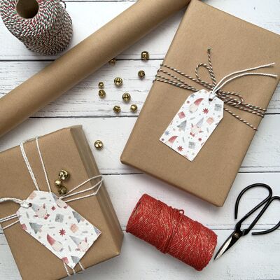 Christmas Gnome Plantable Gift Tags 6 Pack