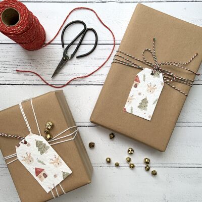 Christmas Reindeer Plantable Gift Tags 6 Pack