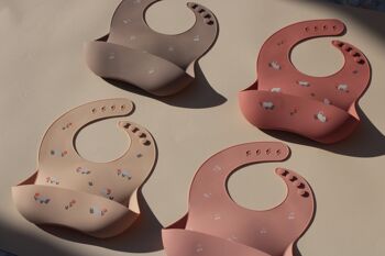 Bavoir silicone chatons - Terracotta 3