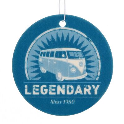 VOLKSWAGEN BUS VW T1 Bus Kombi Lufterfrischer – Colore: Vanille/Design: "Legendär"/Blau
