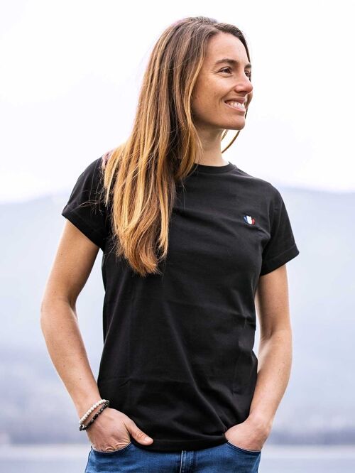 L'Authentique 3.0 - T-shirt femme coton bio noir