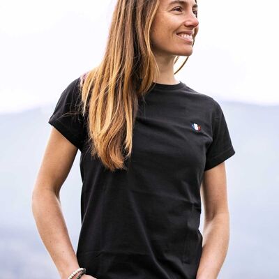 L'Authentique 3.0 - Camiseta negra mujer de algodón orgánico