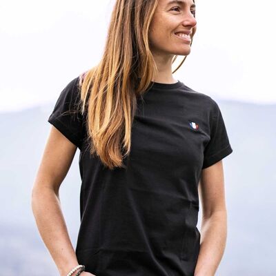 L'Authentique 3.0 - Women's black organic cotton T-shirt