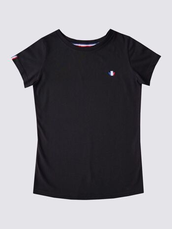 L'Authentique 3.0 - T-shirt femme coton bio noir 4