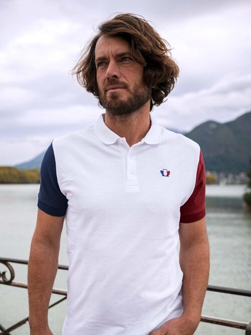 L'Élégant 3.0 - Polo homme tricolore