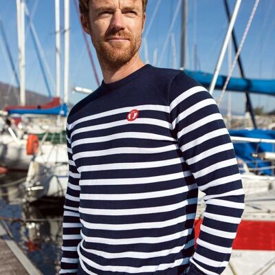 La Marinière - Pull homme coton bio rayé