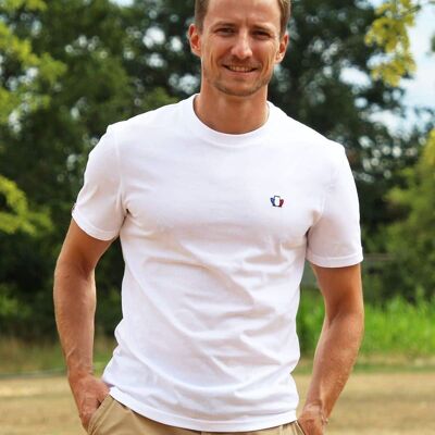L'Authentique 3.0 - Men's white organic cotton T-shirt