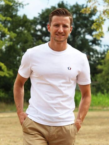 L'Authentique 3.0 - T-shirt homme coton bio blanc 1