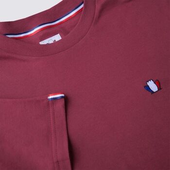 L'Authentique 3.0 - T-shirt homme coton bio rouge bordeaux 2