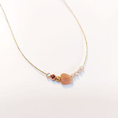 moonstone cord necklace