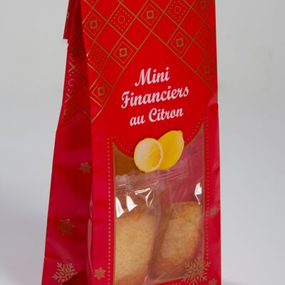 Festive Bags of Lemon Mini Financiers 40 g