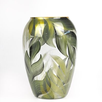 Vase en verre décoratif d'art 9381/200/lk290