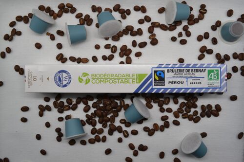 Lot de capsules pour Nespresso Pérou et Italien