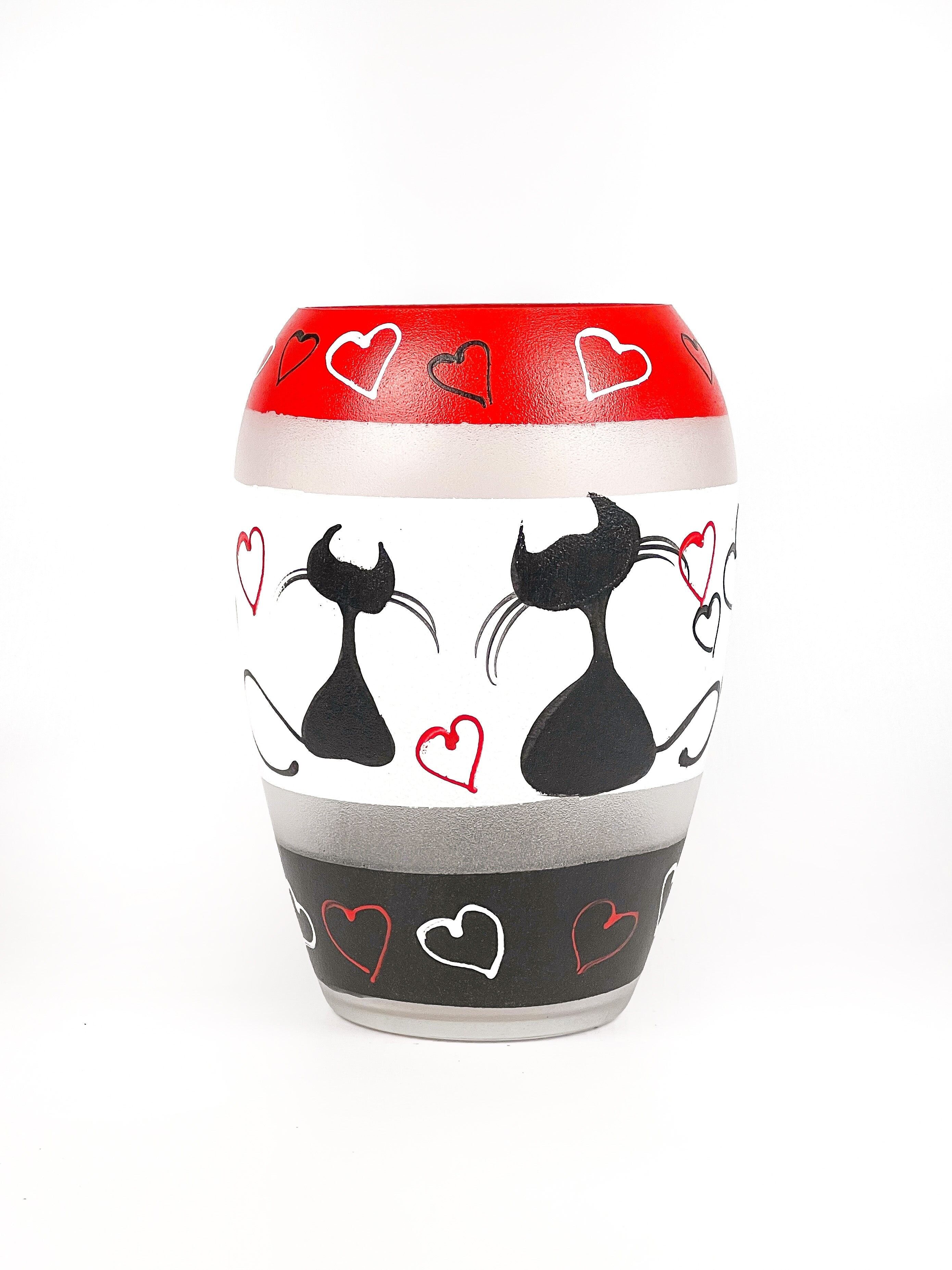 Vaso decorativo in vetro artistico 9381/200/sh021