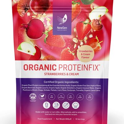 Organic ProteinFix Strawberries & Cream