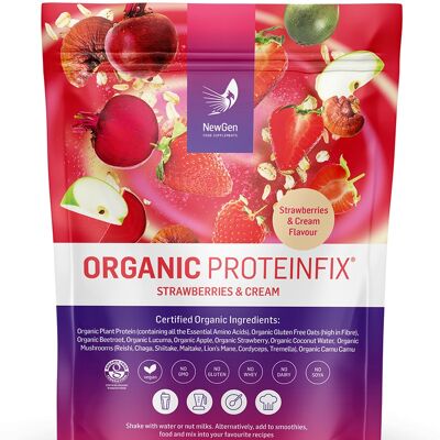 Organic ProteinFix fragole e panna