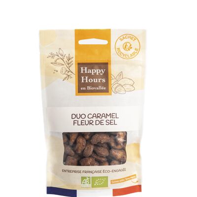 Bolsa Dúo Caramelo Flor de Sal Ecológica (caja de 8 bolsas de 115g)