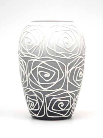 Vase en verre peint à la main pour fleurs 9381/200/sh120.2 | Vase de table Bud hauteur 20 cm 4